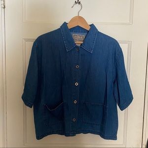 Vintage Boxy Tee- 100% Cotton, Size M/ L